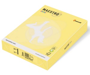 Krāsains papīrs IQ A4, 160g/㎡, 250 loksnes, ZG34, Lemon