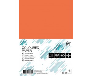 Koopiapaber College A4/80g/500L, apelsini punane