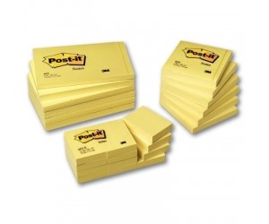 *Līmlapiņas 3M Post-it 657, 76x102mm, dzeltenas *Līmlapiņas 3M Post-it 657, 76x102mm, dzeltenas