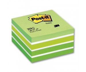 Līmlapiņu kubs POST-IT, 450lpp, 76x76mm, pasteļu zaļš Līmlapiņu kubs POST-IT, 450lpp, 76x76mm, pasteļu zaļš