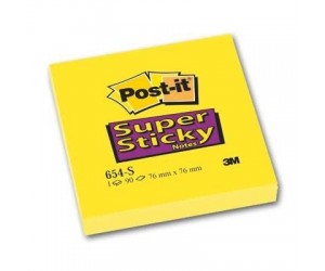 Līmlapiņas POST-IT Super Sticky, 76x76mm, 90lpp/iep, dzeltenas Līmlapiņas POST-IT Super Sticky, 76x76mm, 90lpp/iep, dzeltenas
