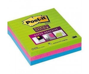 *Līmlapiņas Post-it Super Sticky, 101x101, 3x70 lapas, līniju *Līmlapiņas Post-it Super Sticky, 101x101, 3x70 lapas, līniju
