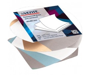 *Piezīmju papīrs deVente, 80x80x50mm, salīmēts, krāsains *Piezīmju papīrs deVente, 80x80x50mm, salīmēts, krāsains