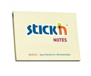 Līmlapiņas StickN 21008, 76x102mm, 100gab/iep, dzeltenas Līmlapiņas StickN 21008, 76x102mm, 100gab/iep, dzeltenas