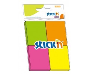 Līmlapiņas StickN 21091, 38x51mm, 4x50gab, neona krāsās Līmlapiņas StickN 21091, 38x51mm, 4x50gab, neona krāsās
