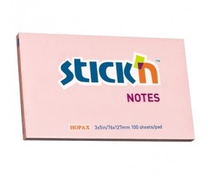 Līmlapiņas StickN 21154 76x127mm, 100 lapas, rozā Līmlapiņas StickN 21154 76x127mm, 100 lapas, rozā