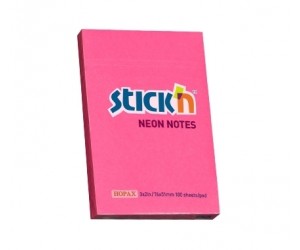 Līmlapiņas StickN 21161, 51x76mm, 100 lapas, neona rozā Līmlapiņas StickN 21161, 51x76mm, 100 lapas, neona rozā