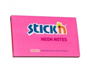 Līmlapiņas StickN 21169 76x127mm, 100 lapas, neona tumši rozā Līmlapiņas StickN 21169 76x127mm, 100 lapas, neona tumši rozā