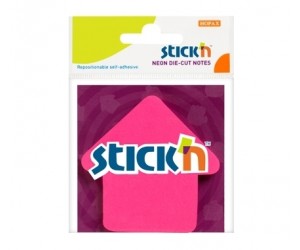 Līmlapiņas StickN 21181, 50 lapas, bultas forma, neona rozā Līmlapiņas StickN 21181, 50 lapas, bultas forma, neona rozā