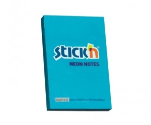 Līmlapiņas StickN 21207 51x76mm, 100 lapas, neona zilas Līmlapiņas StickN 21207 51x76mm, 100 lapas, neona zilas