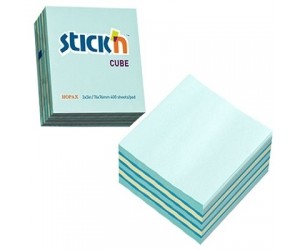 Līmlapiņas StickN 21340 Two colors, 76x76mm, 400lapas, zilas Līmlapiņas StickN 21340 Two colors, 76x76mm, 400lapas, zilas