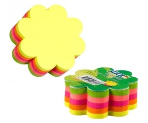 Līmlapiņas StickN 21357, 64x67mm, zieda forma, 250lpp/iep, neona krāsās Līmlapiņas StickN 21357, 64x67mm, zieda forma, 250lpp/iep, neona krāsās