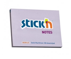 Līmlapiņas StickN 21404, 76x102mm, 100gab/iep, violetas Līmlapiņas StickN 21404, 76x102mm, 100gab/iep, violetas