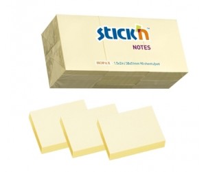 Līmlapiņas StickN 21530, 38x51mm, 100lapas, 12gab, gaiši dzeltenas Līmlapiņas StickN 21530, 38x51mm, 100lapas, 12gab, gaiši dzeltenas