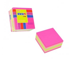 Līmlapiņu kubs StickN 21533, 51x51mm, 250lapas/iep, rozā toņi Līmlapiņu kubs StickN 21533, 51x51mm, 250lapas/iep, rozā toņi