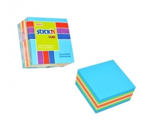 Līmlapiņu kubs StickN 21535, 51x51mm, 250 lapas, zili toņi Līmlapiņu kubs StickN 21535, 51x51mm, 250 lapas, zili toņi