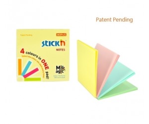 Līmlapiņas StickN Magic pads 21574, 76x76mm, 100 lapas, 4x25gab,4 pasteļkrāsu asorti Līmlapiņas StickN Magic pads 21574, 76x76mm, 100 lapas, 4x25gab,4 pasteļkrāsu asorti