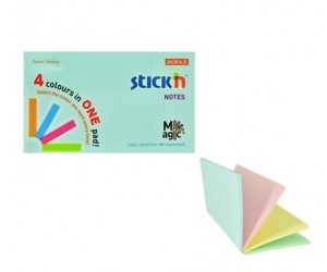 *Līmlapiņas StickN 21576 Magic pads 76x127mm 4x25L pasteļkrāsu asorti *Līmlapiņas StickN 21576 Magic pads 76x127mm 4x25L pasteļkrāsu asorti