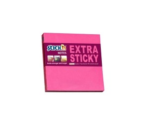 Līmlapiņas StickN 21671 Extra sticky 76x76mm 90 lapas roza Līmlapiņas StickN 21671 Extra sticky 76x76mm 90 lapas roza