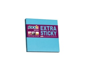 Līmlapiņas StickN 21673 Extra sticky 76x76mm 90 lapas zila Līmlapiņas StickN 21673 Extra sticky 76x76mm 90 lapas zila