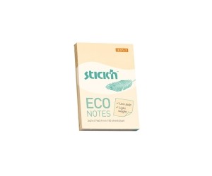 Līmlapiņas papīrs StickN 21741 Eco 76x51mm, dzeltens Līmlapiņas papīrs StickN 21741 Eco 76x51mm, dzeltens