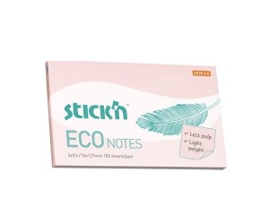 Līmlapiņas StickN 21750 Eco, 76x127mm, 100 lapas, rozā krāsā Līmlapiņas StickN 21750 Eco, 76x127mm, 100 lapas, rozā krāsā