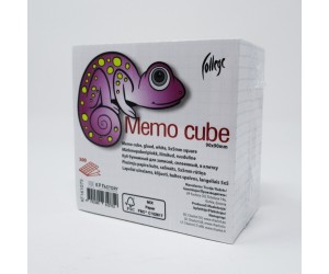 Piezīmju papīra kubs College, 90x90mm, 500 lapas, salīmēts, rūtiņu Piezīmju papīra kubs College, 90x90mm, 500 lapas, salīmēts, rūtiņu