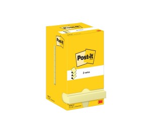 Līmlapiņas 3M Post-it, Z-veida, 76x76mm, 12 gab/iep., dzeltenas Līmlapiņas 3M Post-it, Z-veida, 76x76mm, 12 gab/iep., dzeltenas