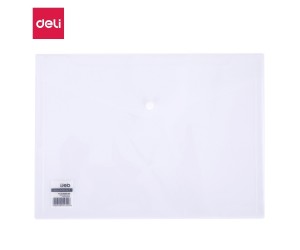 Mape-aploksne ar pogu Deli Aurora 5505, A4, caurspīdīga