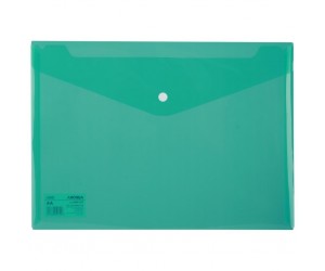 Mape-aploksne ar pogu Deli Aurora 5505, A4, zaļa