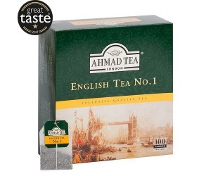 Melnā tēja Ahmad Tea English No.1, 100 gab.x2g