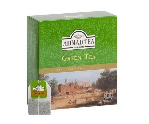 Zaļa tēja Ahmad Green, 100 maisiņi paciņa