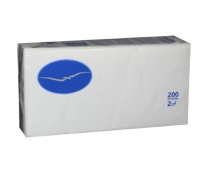 Galda salvetes Lenek 24x24cm, 2 slāņi, 200 gab/iep, baltas Galda salvetes Lenek 24x24cm, 2 slāņi, 200 gab/iep, baltas