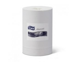 Papīra dvielis Tork 100130 Wiper Mini Centerfeed Advanced M1, 1 slānis, balts, 120 m, 1 ru