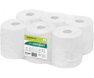Papīra dvielis Wepa Comfort 317040 Centerfeed, balts, 1 slānis, 300m, 6 rulļi