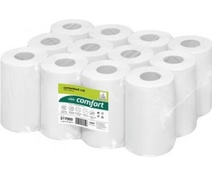 Papīra dvielis Wepa Comfort 317051, balts, 1 slānis, 120m, 12 rulļi