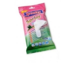 Universālās mitrās salvetes Spontex, 40gab/iep, baltas