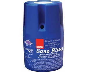 Tualetes tīrīšanas bloks skalojamai kastei Sano Blue, 150g