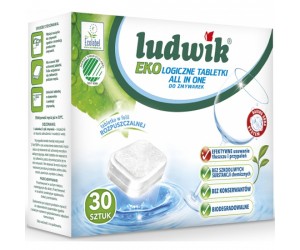 Tabletes trauku mazgājamām mašīnām Ludwik All in One, ekoloģiskas, 30gab/iep
