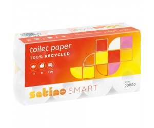 Tualetes papīrs Satino Smart, 2 slāņi, 8 ruļļi Tualetes papīrs Satino Smart, 2 slāņi, 8 ruļļi
