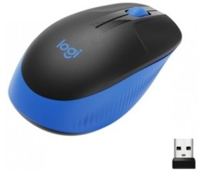 Logitech M190 Full-Size Wireless Mouse, RF Wireless, 1000 DPI, Blue Logitech M190 Full-Size Wireless Mouse, RF Wireless, 1000 DPI, Blue