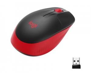 Logitech M190 Full-Size Wireless Mouse, RF Wireless, 1000 DPI, Red Logitech M190 Full-Size Wireless Mouse, RF Wireless, 1000 DPI, Red